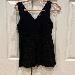 Theory top back medium linen